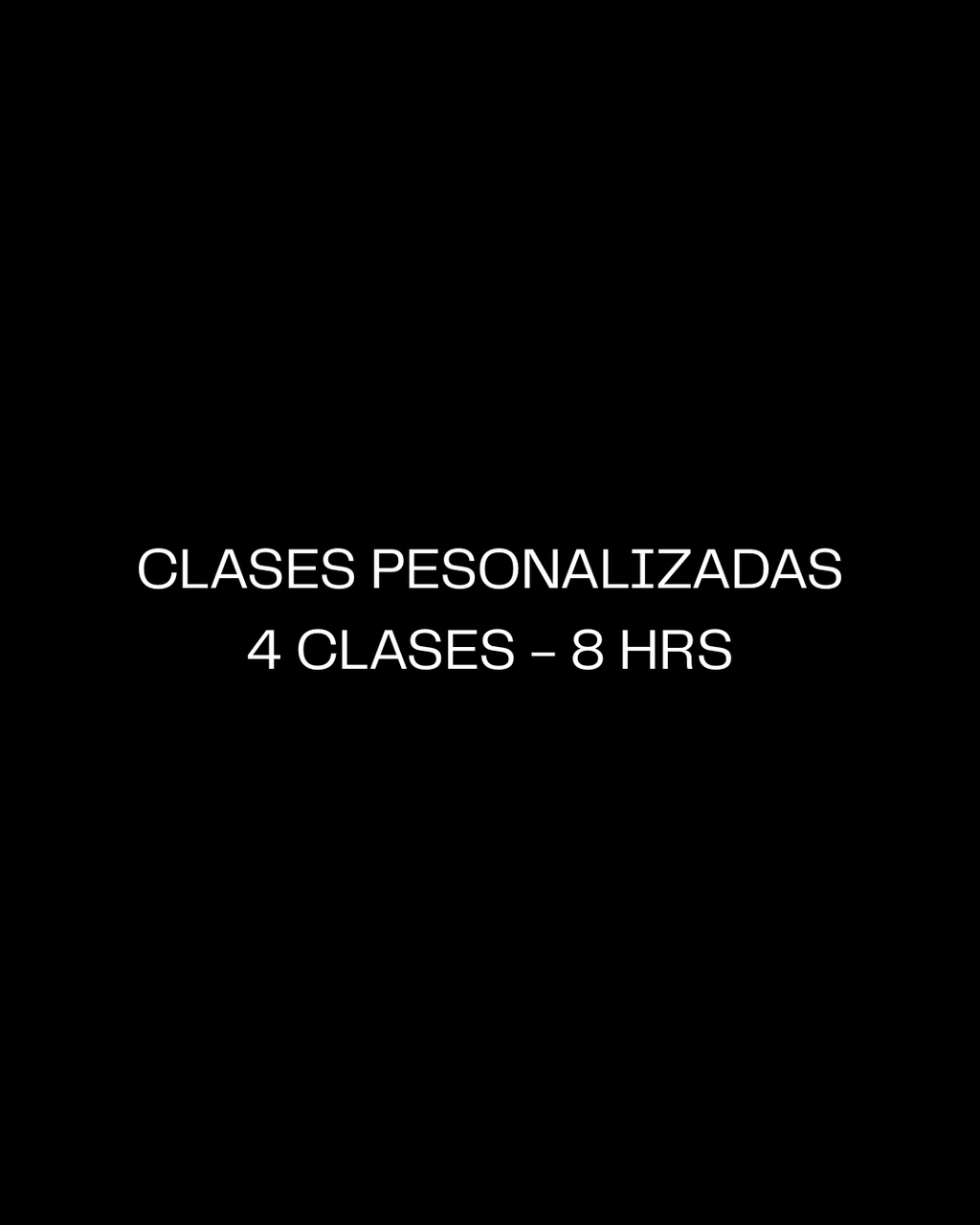 Clases Personalizadas 1:1 - 4 Clases / 8 Horas - 4 Ensayos - 8 Horas